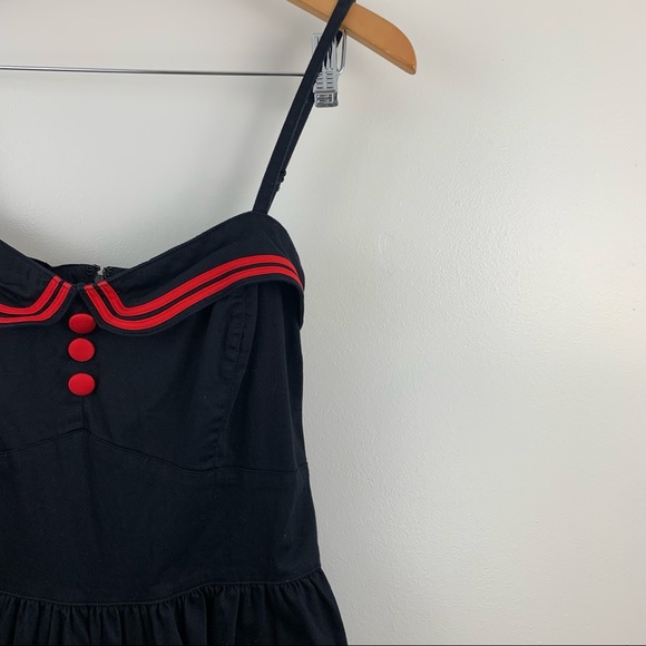 Hell Bunny Vixen Jester Sailor Pin Up Dress - Picture 2 of 10